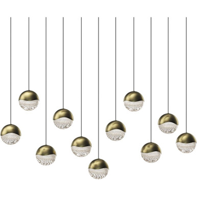 Grapes 11 LED Large Pendant 3.75 Inch Tall and 37.5 Inch Wide by Sonneman - 2922-LRG