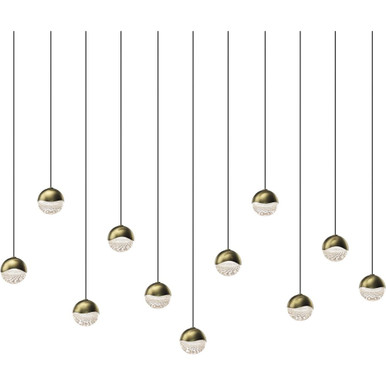 Grapes 11 LED Small Pendant 2.5 Inch Tall and 36.25 Inch Wide by Sonneman - 2922-SML