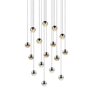 Grapes 16 LED Small Pendant 2.5 Inch Tall and 22.5 Inch Wide by Sonneman - 2923-SML