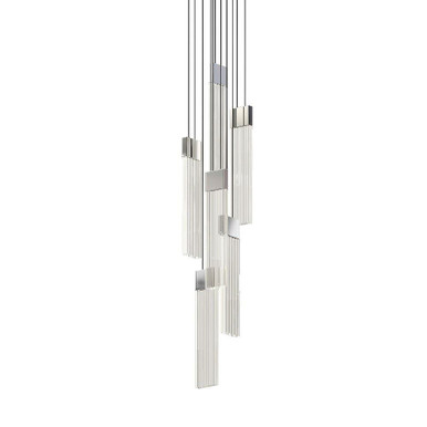 V Panels 23W 6 LED Pendant 11.75 Inch Tall and 6.75 Inch Wide by Sonneman - 3095