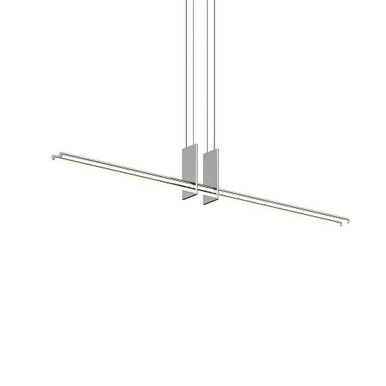 Fino Duo 60W 2 LED Pendant 8.75 Inch Tall and 59.25 Inch Wide by Sonneman - 3779