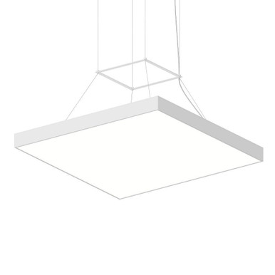 Pi 72W 1 LED Square Pendant 2.5 Inch Tall and 30 Inch Wide by Sonneman - 3974