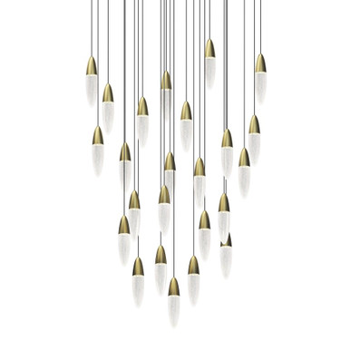 Sultana 60W 24 LED Pendant 11 Inch Tall and 37 Inch Wide by Sonneman - 4166