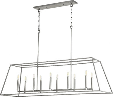 Gabriel 10 Light Large Linear Pendant by Quorum - 654-10