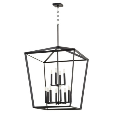 Manor 12 Light Large 2 Tier Pendant by Quorum - 6809-12-69