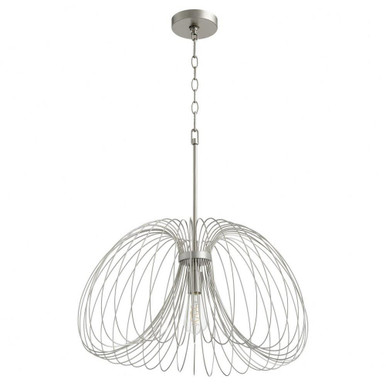 Loopy Loop 1 Light Large Pendant 23.5 Inch Wide by Quorum - 806-24