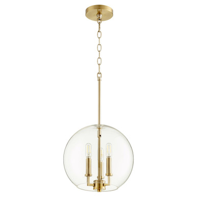 3 Light Medium Pendant 14 Inch Tall by Quorum - 873-3
