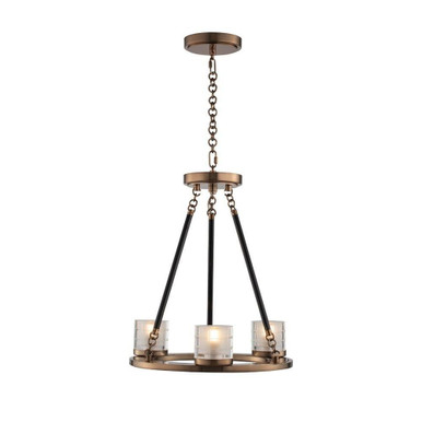 Library 3 Light Small Chandelier by Kalco - 512471LB