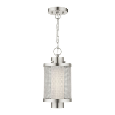 Nottingham 1 Light Small Outdoor Pendant 17.5 Inch Tall by Livex - 20685