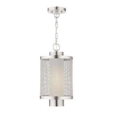 Nottingham 1 Light Small Outdoor Pendant 16.88 Inch Tall by Livex - 20687