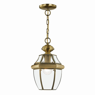Monterey 1 Light Small Outdoor Pendant by Livex - 2152