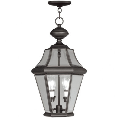 Georgetown 2 Light Small Outdoor Pendant by Livex - 2265