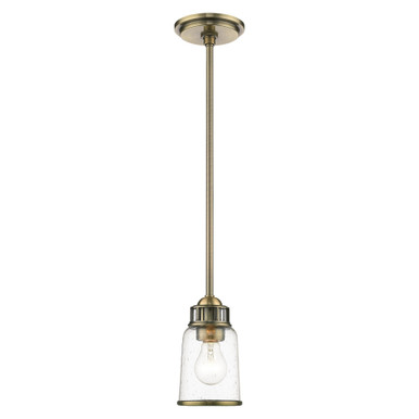 Lawrenceville 1 Light Mini Pendant by Livex - 40021