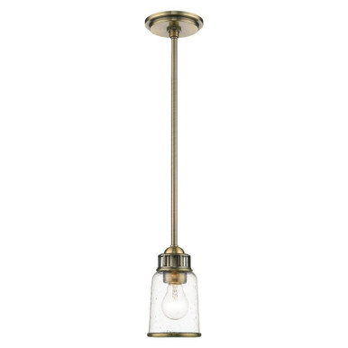Lawrenceville 1 Light Mini Pendant by Livex - 40021