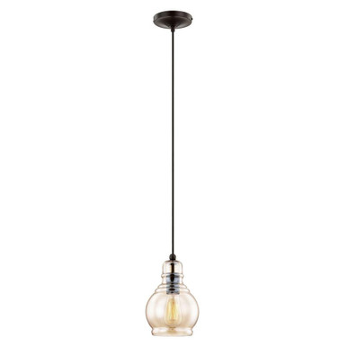 Art Glass 1 Light Modern Small Pendant by Livex - 40618-92