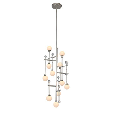 Mercer 11 Light Small Foyer Chandelier by Kalco - 508650PN