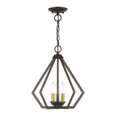 Prism 3 Light Medium Pendant by Livex - 40923-92