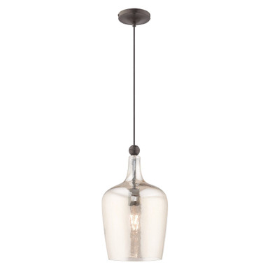 Art Glass 1 Light Small Pendant by Livex - 41226