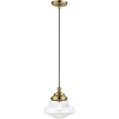Avondale 1 Light Small Pendant by Livex - 41293