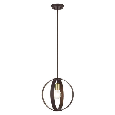 Modesto 1 Light Medium Pendant by Livex - 46413