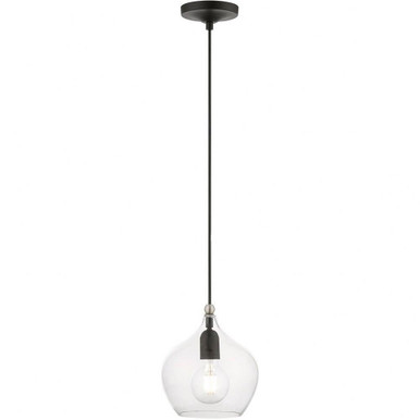 Aldrich 1 Light Small Pendant 15 Inch Tall by Livex - 49088