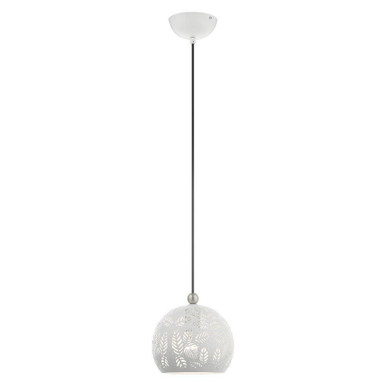 Chantily 1 Light Small Pendant by Livex - 49541