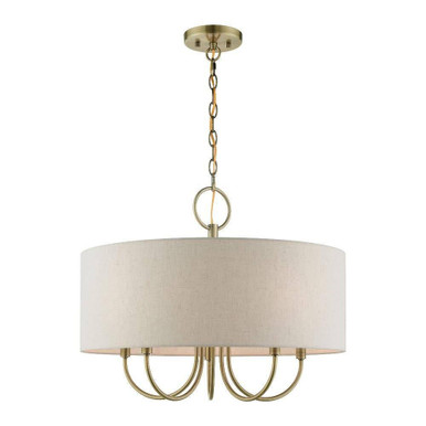 Blossom 5 Light Large Pendant by Livex - 49805