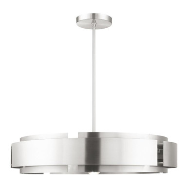 Varick 7 Light Oversized Pendant by Livex - 49418-91