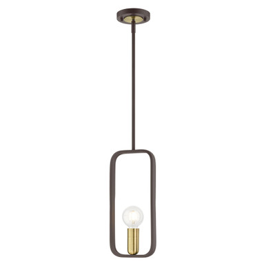 Bergamo 1 Light Mini Pendant by Livex - 49741-07