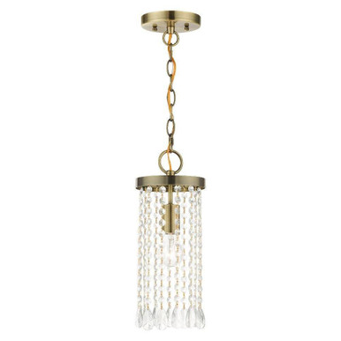 Elizabeth 1 Light Small Pendant by Livex - 51062