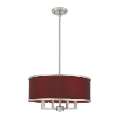 Park Ridge 4 Light Large Pendant by Livex - 60414-91