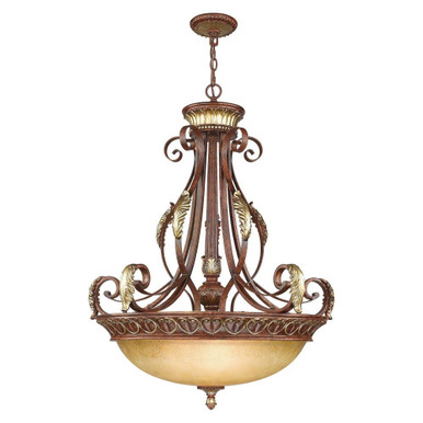 Villa Verona 4 Light Oversized Pendant by Livex - 8587-63