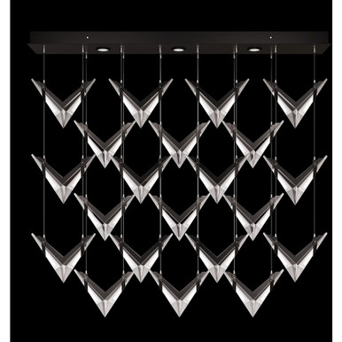 Blade 45 LED Rectangular Pendant 27.5 Inch Tall X 62 Inch Wide by Fine Art - 100054