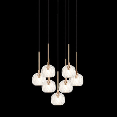 Rosa 7 Light Large Pendant by Matteo - C61437
