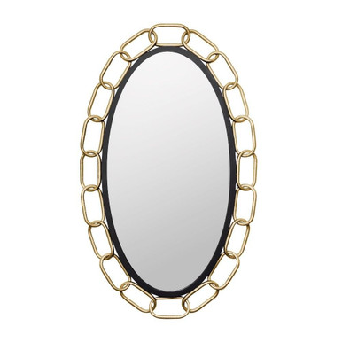 Chains of Love Oval Wall Mirror 40 Inch Tall and 24 Inch Wide by Varaluz - 444MI24