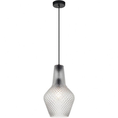 Quilted Gem 1 Light Small Pendant 18 Inch Tall by Matteo - C68101
