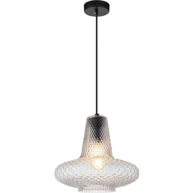 Quilted Gem 1 Light Medium Pendant by Matteo - C68102