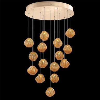Vesta 60W 15 LED Light Large Round Pendant by Fine Art - 867040