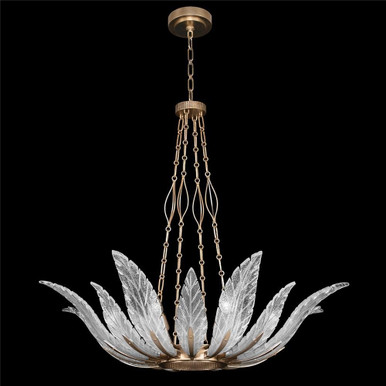 Plume 8 Light Oversized Round Pendant by Fine Art - 894040