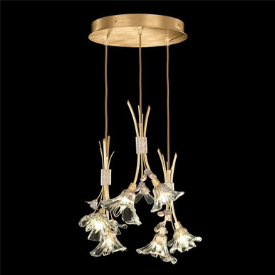 Azu 36W 6 LED Light Large Round Pendant by Fine Art - 916540