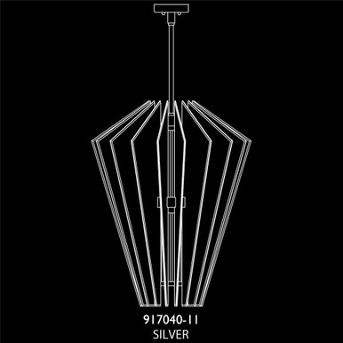 Newton 48W 3 LED Large Up Round Pendant 28 Inch Wide by Fine Art - 917040-Up