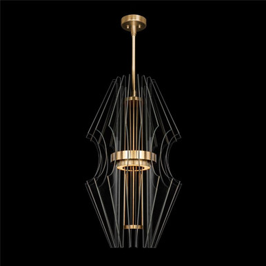 Newton 48W 3 LED Large Round Pendant by Fine Art - 917340