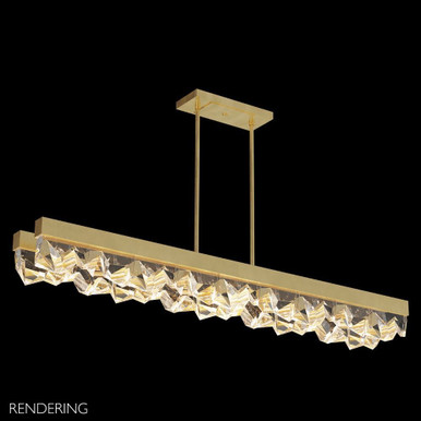 Strata 216W 6 LED Oversized Linear Pendant by Fine Art - 927440-54