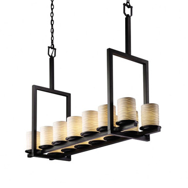 Limoges Dakota 14 Light Mini Chandelier by Justice Design POR-8764-10-WAVE