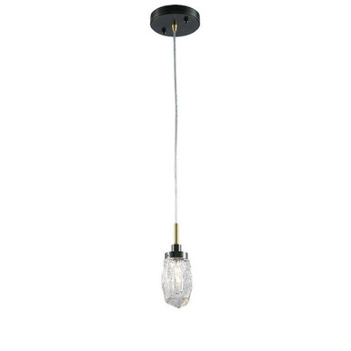 Avola 1 Light Ice Drop Pendant 125 Inch Tall and 3 Inch Wide by Kanova - KPN1106-1