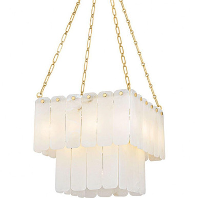 Moissanite 17 Light Small Chandelier by Hudson Valley - 7418-AGB