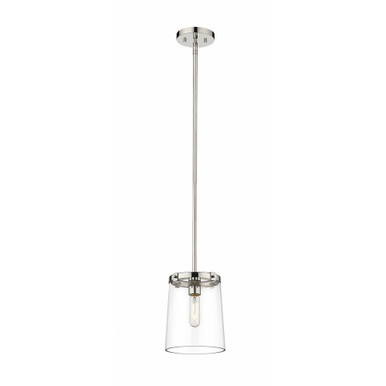 Callista 1 Light Small Pendant 11 Inches Tall by Z-Lite - 3032MP-PN