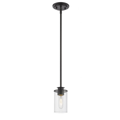 Savannah 1 Light Modern Mini Pendant by Z-Lite - 462MP-BNLP
