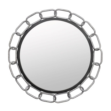 Chains of Love Round Wall Mirror 30 Inch Tall and 30 Inch Wide by Varaluz - 444MI30