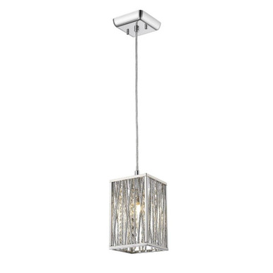 Terra 1 Light Mini Pendant 4.72 Wide by Z-Lite - 872CH-SMP